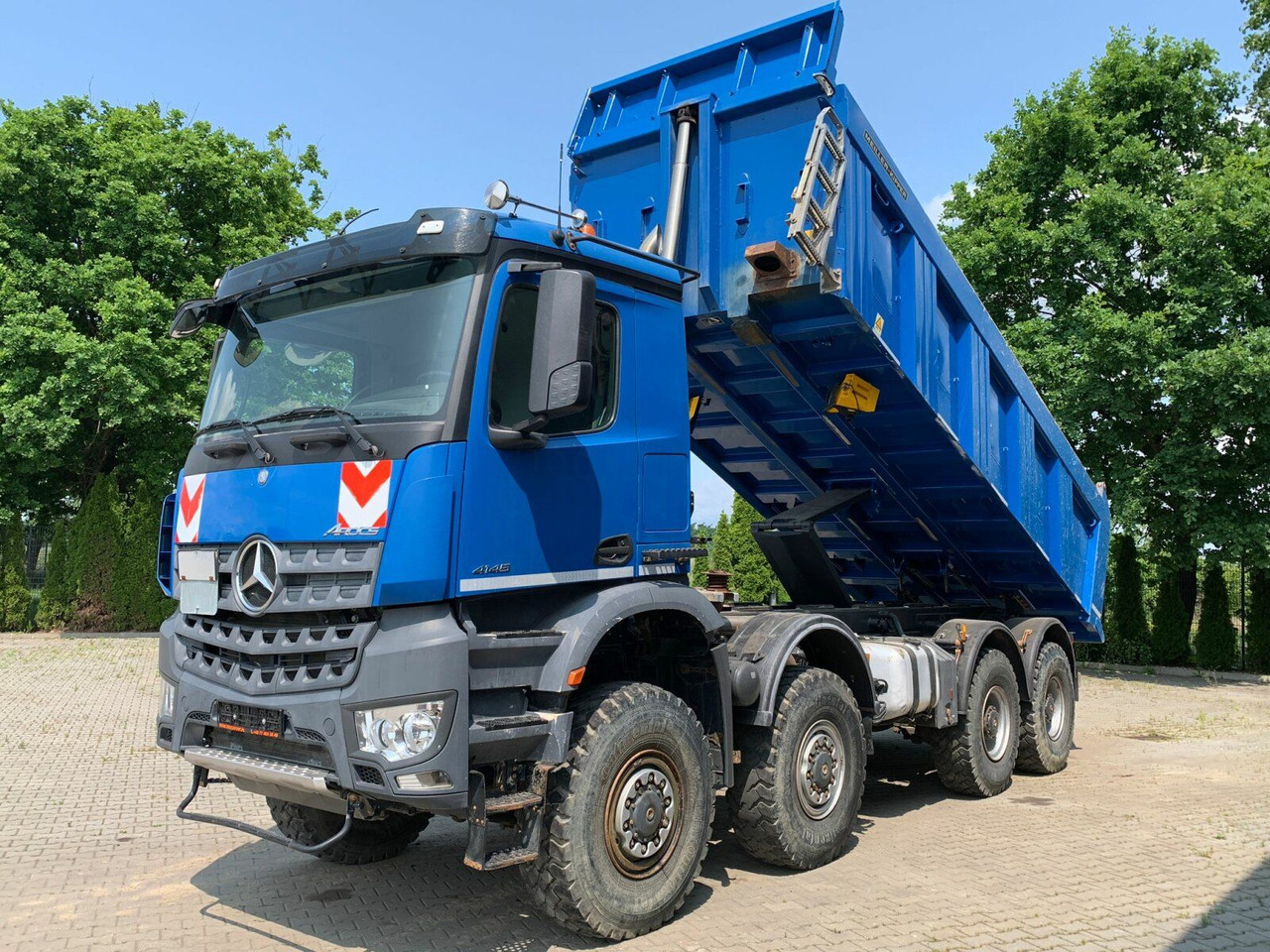 Camion benne Mercedes-Benz AROCS 4145 8x8 EURO6 Muldenkipper TOP!: photos 10