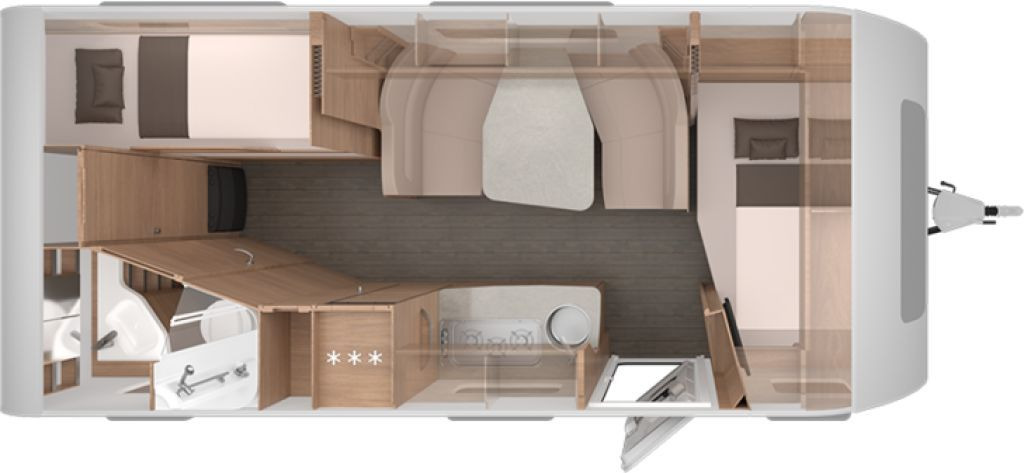 Knaus Südwind 580 QS 60 YEARS Kühlschrank 177l - Caravane: photos 2 Knaus Südwind 580 QS 60 YEARS Kühlschrank 177l - Caravane: photos 2