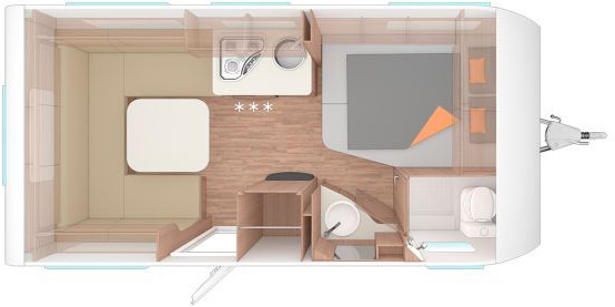 Weinsberg CaraOne 450 FU Fußbodenerw.elektrisch - Caravane: photos 2 Weinsberg CaraOne 450 FU Fußbodenerw.elektrisch - Caravane: photos 2