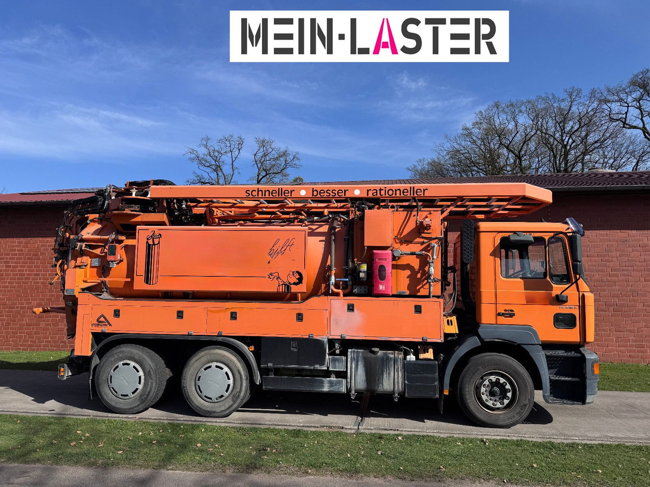 MAN FE 410 Assmann Saug HD Spüler Recycling +  FB. - Camion hydrocureur: photos 2 MAN FE 410 Assmann Saug HD Spüler Recycling +  FB. - Camion hydrocureur: photos 2