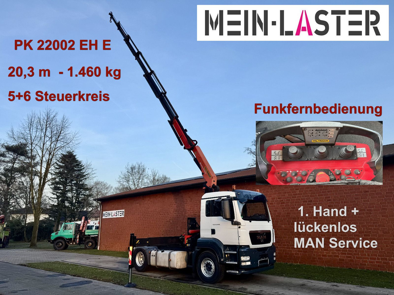 MAN TGS 18.400 PK 22002-E 20 m- 5.550kg + 5/6 Steuer - Camion grue: photos 1 MAN TGS 18.400 PK 22002-E 20 m- 5.550kg + 5/6 Steuer - Camion grue: photos 1