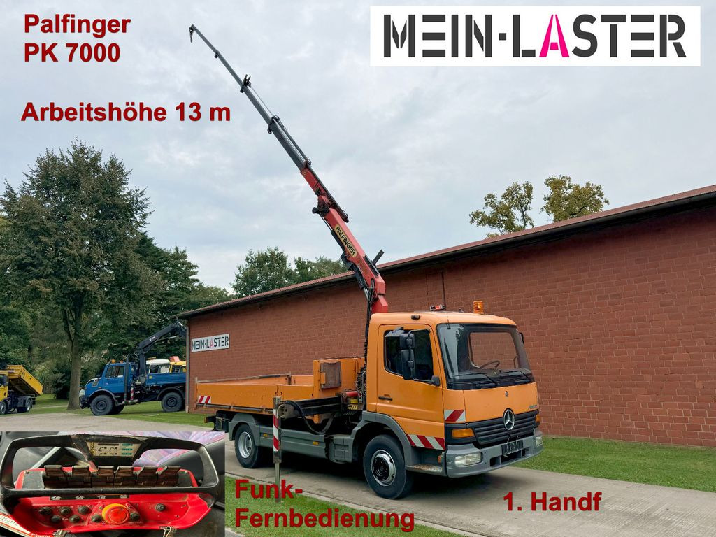 Mercedes-Benz 815 Pritsche Palfinger PK 7000 13 m Funk + AHK - Fourgon plateau: photos 1 Mercedes-Benz 815 Pritsche Palfinger PK 7000 13 m Funk + AHK - Fourgon plateau: photos 1