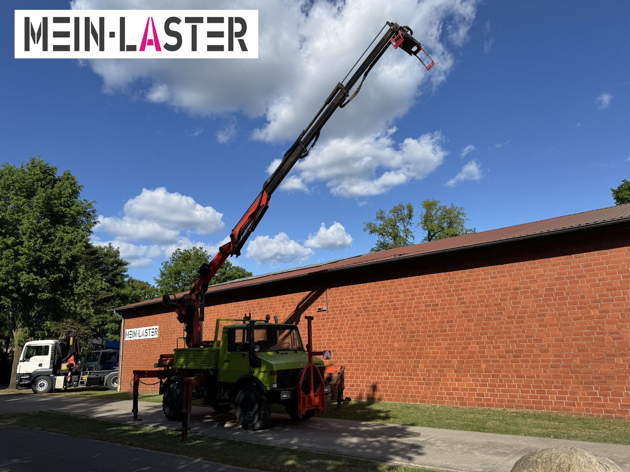 Camion grue Unimog U 1650 PK 10500 Kran 15 m max. 3,9 t Seilwinde: photos 19