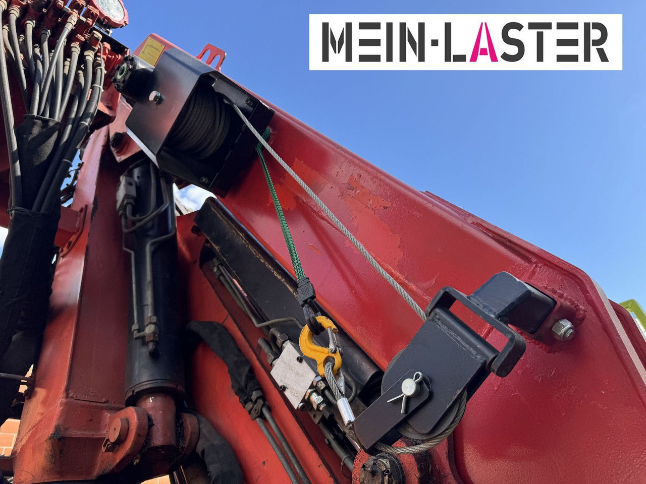 Camion grue Unimog U 1650 PK 10500 Kran 15 m max. 3,9 t Seilwinde: photos 12