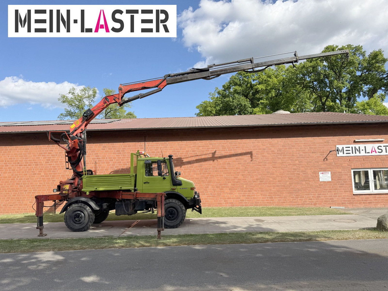 Camion grue Unimog U 1650 PK 10500 Kran 15 m max. 3,9 t Seilwinde: photos 7