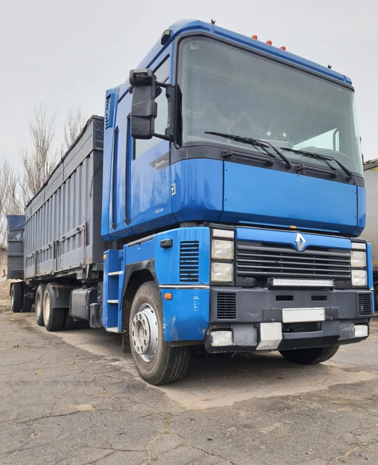 RENAULT Magnum 430 6x2 Grain truck - Camion plateau: photos 1 RENAULT Magnum 430 6x2 Grain truck - Camion plateau: photos 1