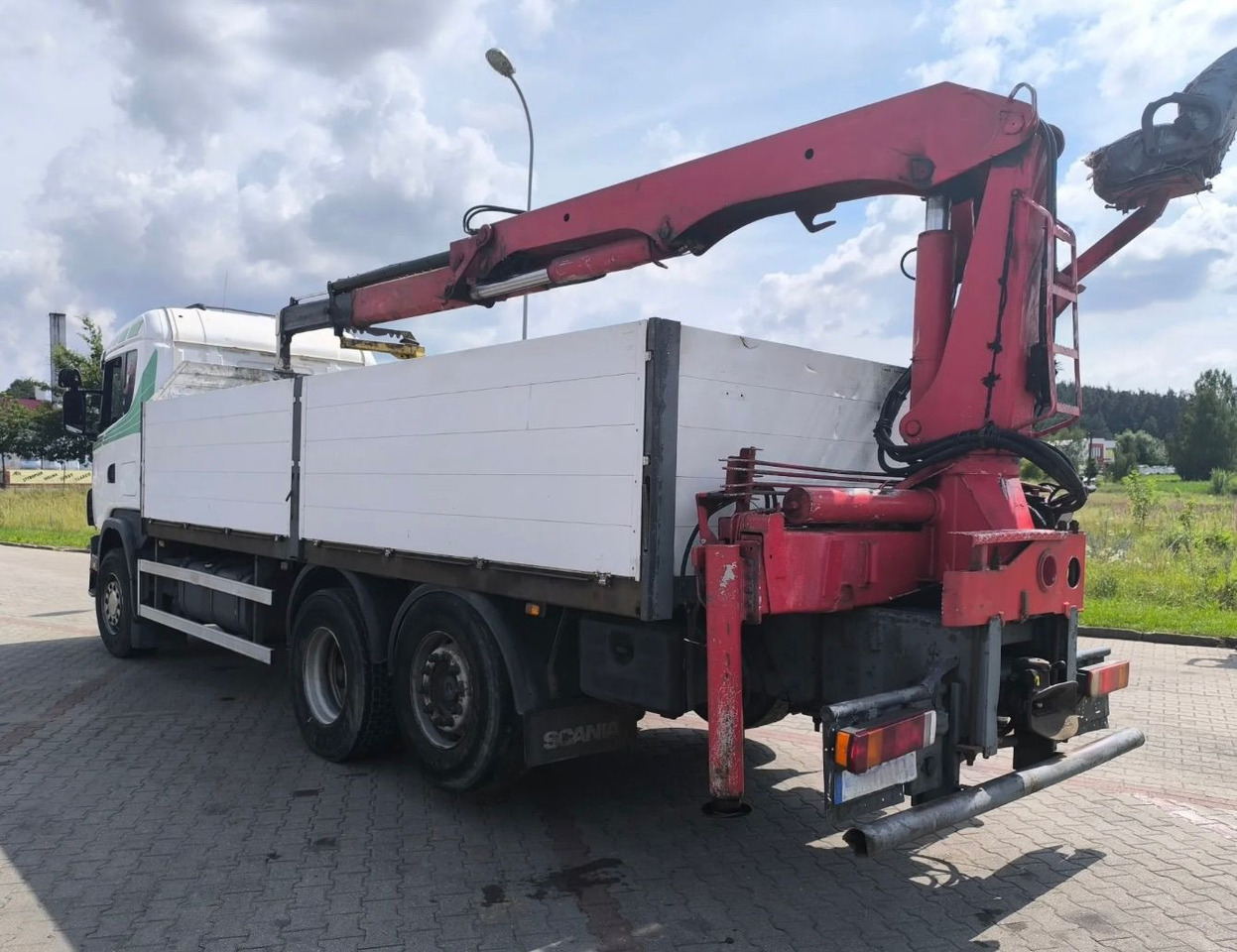 SCANIA 144.460 - Camion plateau, Camion grue: photos 5 SCANIA 144.460 - Camion plateau, Camion grue: photos 5