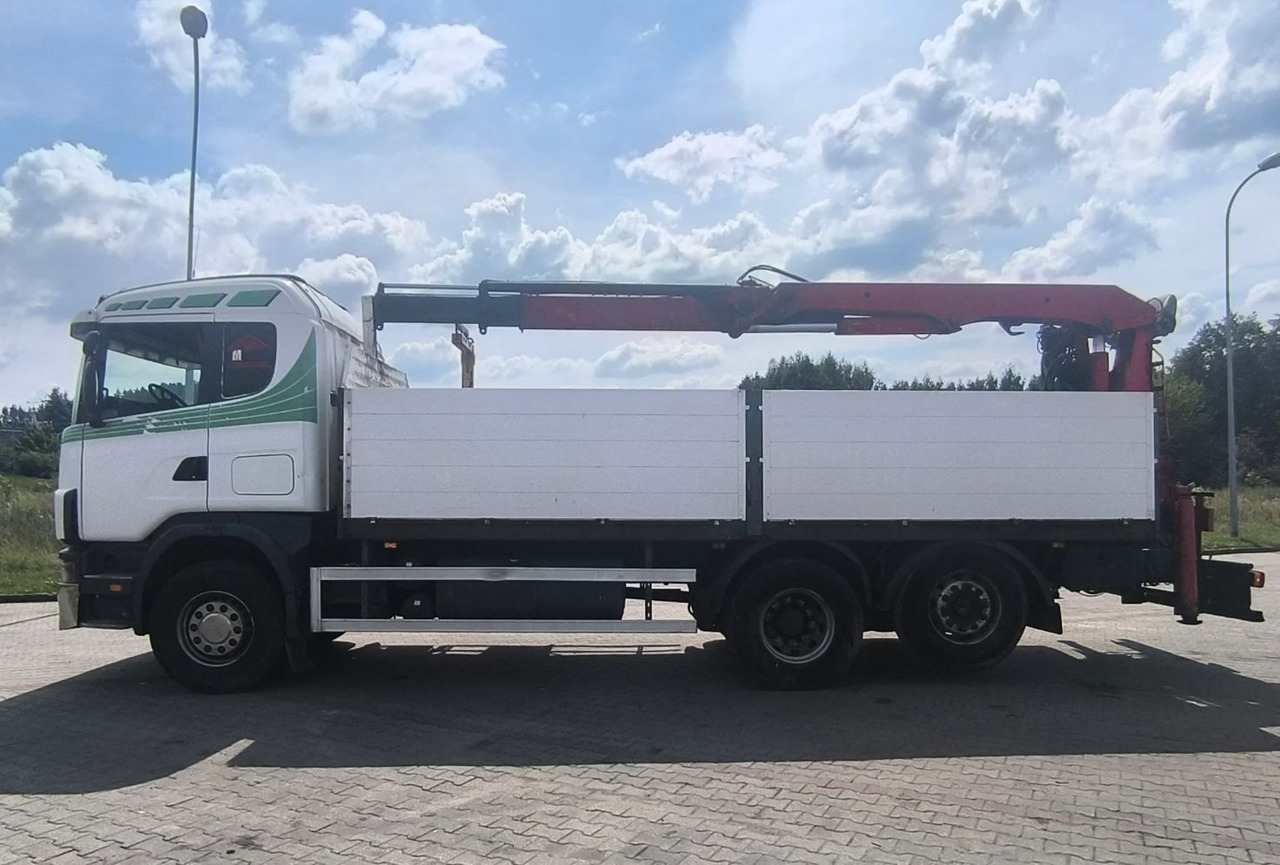SCANIA 144.460 - Camion plateau, Camion grue: photos 4 SCANIA 144.460 - Camion plateau, Camion grue: photos 4