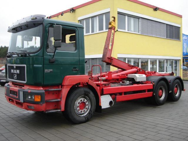 MAN E69 26.403 26.403 6x2, Marrell 26.70, AHK - Camion ampliroll: photos 1 MAN E69 26.403 26.403 6x2, Marrell 26.70, AHK - Camion ampliroll: photos 1