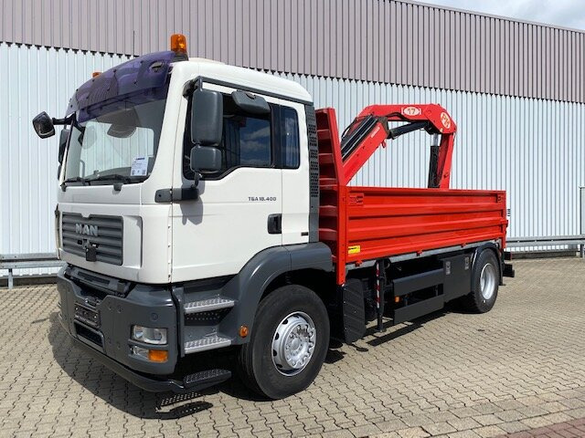 MAN TGA 18.400 4x2 BL TGA 18.400 4x2 BL Pritsche Heckkran PM17523 - Camion grue, Camion plateau: photos 1 MAN TGA 18.400 4x2 BL TGA 18.400 4x2 BL Pritsche Heckkran PM17523 - Camion grue, Camion plateau: photos 1