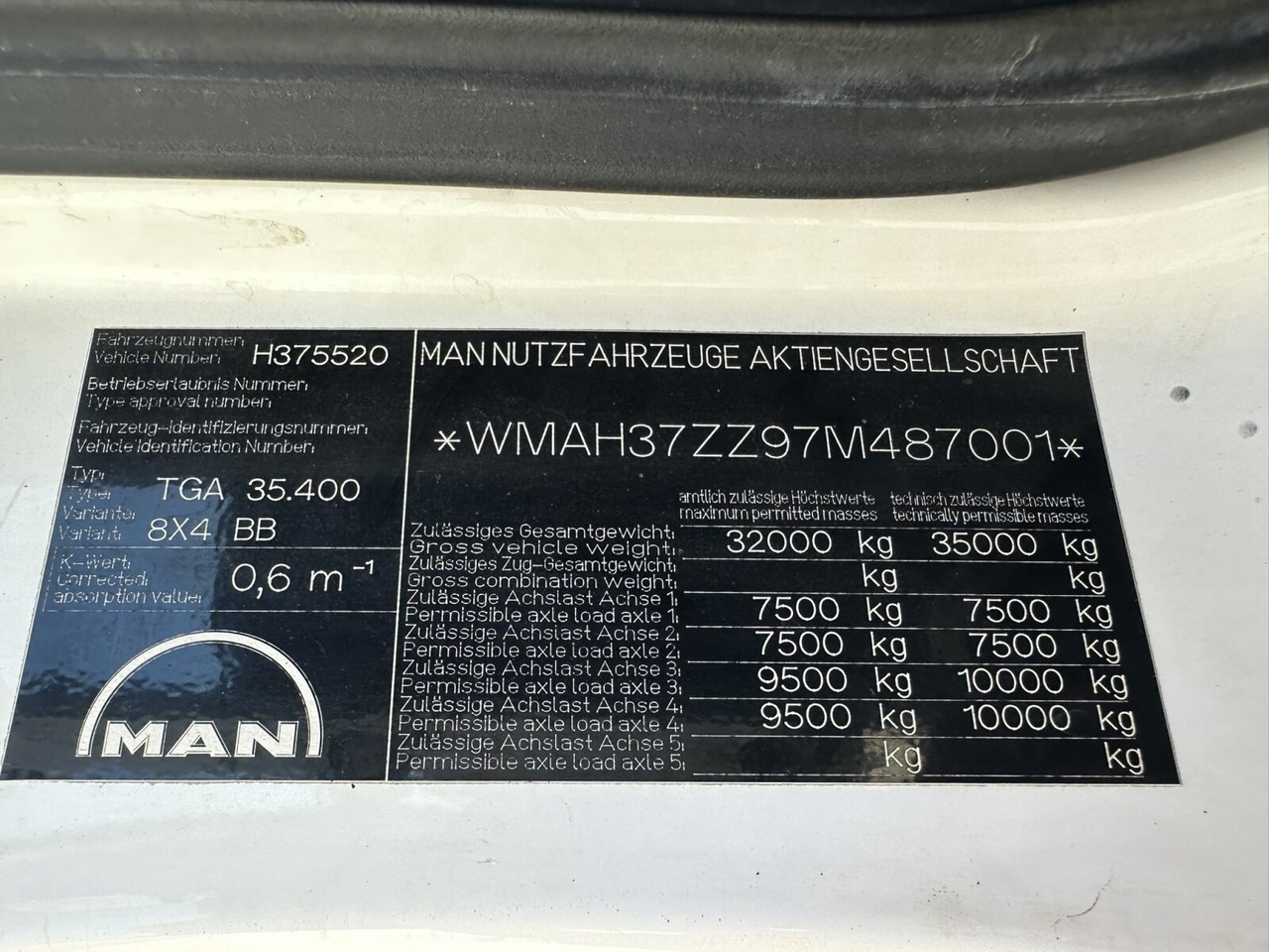 MAN TGA 35.400/440 8x4 BB TGA 35.400/440 8x4 BB - Camion benne: photos 3 MAN TGA 35.400/440 8x4 BB TGA 35.400/440 8x4 BB - Camion benne: photos 3