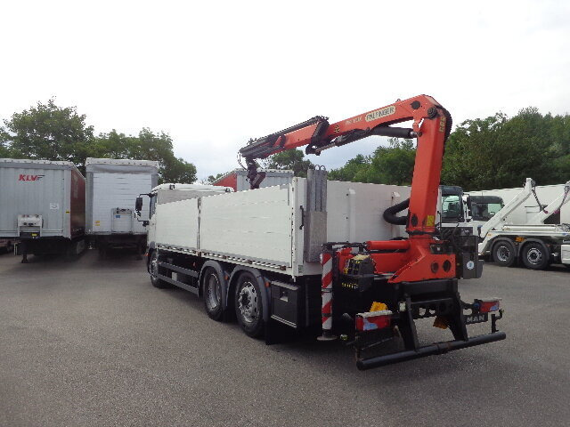 Camion grue, Camion plateau MAN TGM 26.340 6x2-4 LL TGM 26.340 6x2-4 LL,Lenk-Liftachse, Heckkran, Palfinger PK 11.001, faltbar,: photos 9