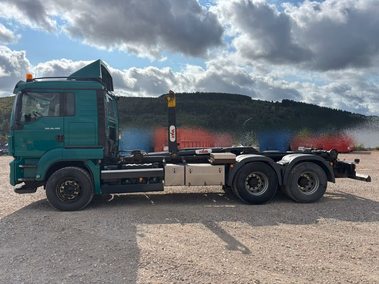 MAN TGS 26.480 6x4 BL TGS 26.480 6x4 BL, Klima, Intarder, Hyva 20.60 S bis 7 m Container, - Camion ampliroll: photos 1 MAN TGS 26.480 6x4 BL TGS 26.480 6x4 BL, Klima, Intarder, Hyva 20.60 S bis 7 m Container, - Camion ampliroll: photos 1