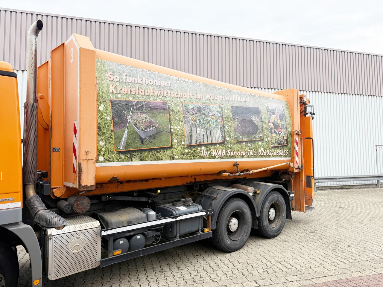 Benne à ordures ménagères pour transport de déchets Mercedes-Benz Actros 2641/48 L 6x4 Actros 2641/48 L 6x4, Seilabroller, Haller Lotos, Zöller Schüttung: photos 13