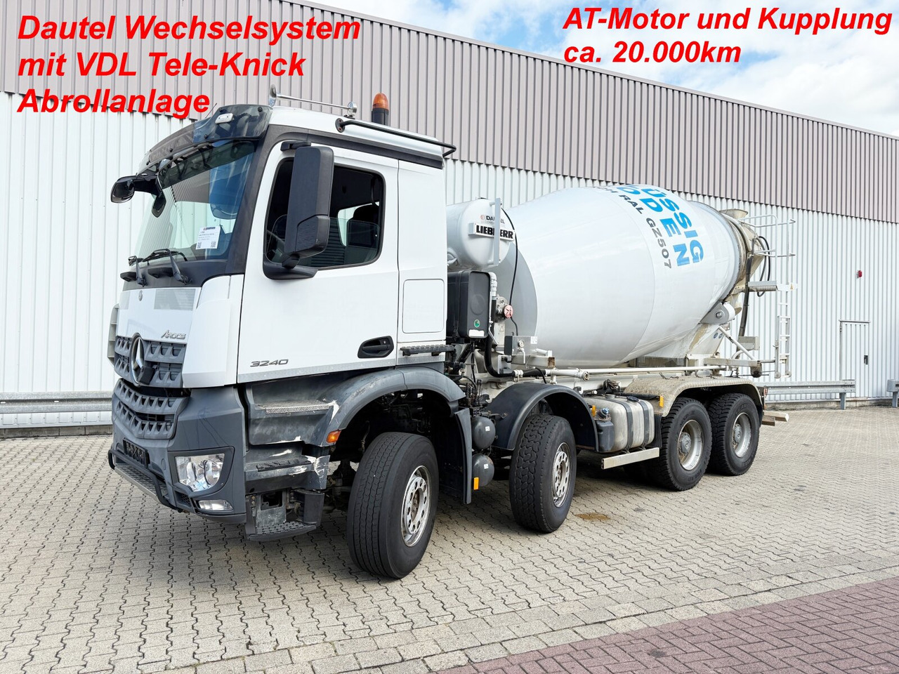 Mercedes-Benz Arocs 3240 8x4 Arocs 3240 8x4, 9 cbm Liebherr HTM 904 F - Camion malaxeur: photos 1 Mercedes-Benz Arocs 3240 8x4 Arocs 3240 8x4, 9 cbm Liebherr HTM 904 F - Camion malaxeur: photos 1