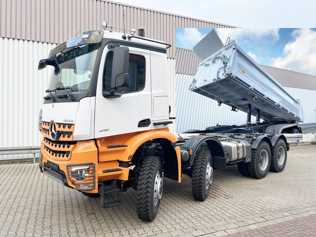 Mercedes-Benz Arocs 4151 AK 8x8/4 Arocs 4151 AK 8x8/4, Grounder - Camion benne: photos 1 Mercedes-Benz Arocs 4151 AK 8x8/4 Arocs 4151 AK 8x8/4, Grounder - Camion benne: photos 1