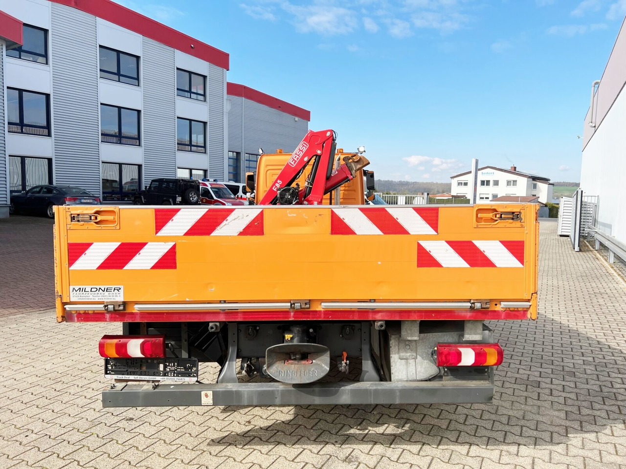 Camion grue, Camion plateau Mercedes-Benz Atego 1023 L 4x2 Atego 1023 L 4x2 mit Kran Fassi F85B.0.21: photos 12 Camion grue, Camion plateau Mercedes-Benz Atego 1023 L 4x2 Atego 1023 L 4x2 mit Kran Fassi F85B.0.21: photos 12