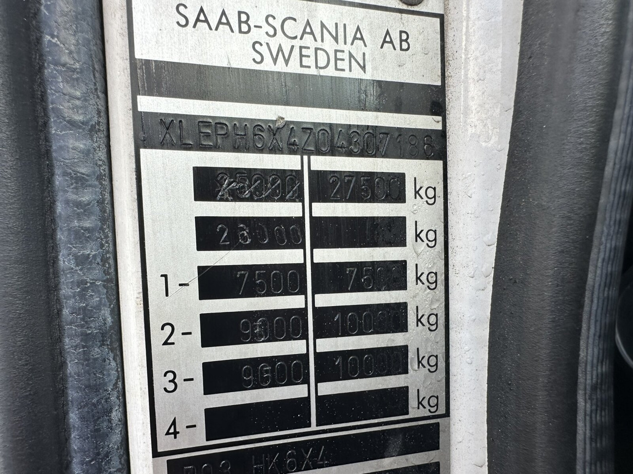 Scania P93 HK 250 6x4L P93 HK 250 6x4L - Châssis cabine: photos 3 Scania P93 HK 250 6x4L P93 HK 250 6x4L - Châssis cabine: photos 3