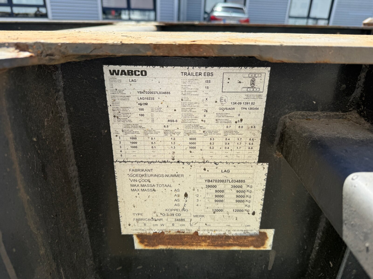 Lag 0-3-39 CD Containerchassis 0-3-39 CD Containerchassis, 20ft und 30ft, ADR - Semi-remorque: photos 2 Lag 0-3-39 CD Containerchassis 0-3-39 CD Containerchassis, 20ft und 30ft, ADR - Semi-remorque: photos 2