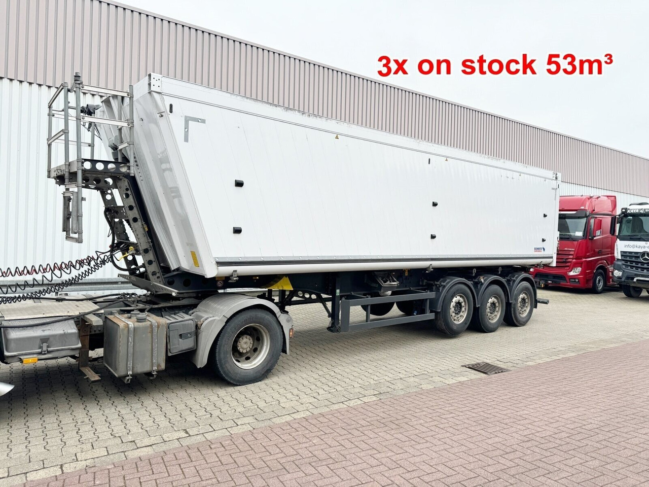 Schmitz Cargobull SKI 24 SL 9.6 SKI 24 SL 9.6, Liftachse, Alumulde ca. 52m³ - Semi-remorque: photos 1 Schmitz Cargobull SKI 24 SL 9.6 SKI 24 SL 9.6, Liftachse, Alumulde ca. 52m³ - Semi-remorque: photos 1