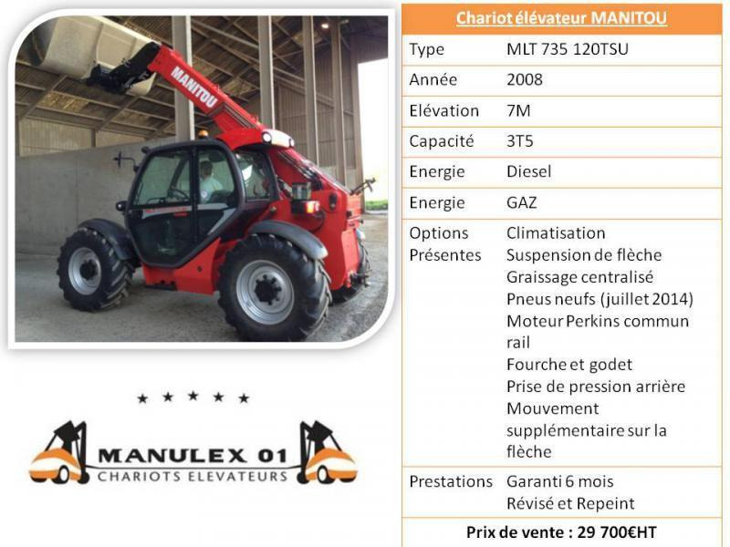 Manitou MLT735 120LSU Turbo - Chariot télescopique: photos 2 Manitou MLT735 120LSU Turbo - Chariot télescopique: photos 2
