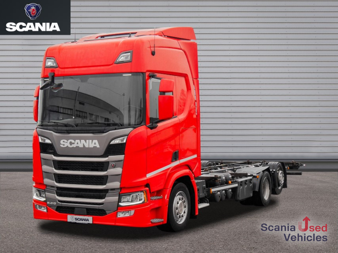 Camion porte-conteneur/ Caisse mobile SCANIA R 410 B6x2*4LB Jumbo, Lenkachse, Standklima: photos 1