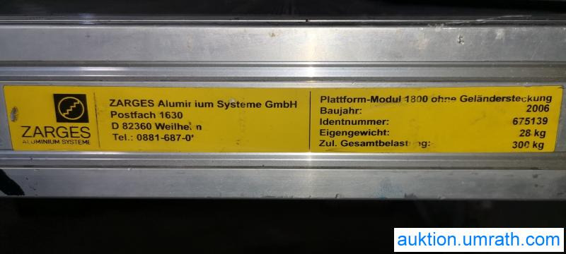 Posten Konvolut Zarges Plattform Laufsteg Bühne Überstieg Gehsteig Sockel Treppen Aluminium hochwertig - Équipement de garage: photos 4 Posten Konvolut Zarges Plattform Laufsteg Bühne Überstieg Gehsteig Sockel Treppen Aluminium hochwertig - Équipement de garage: photos 4