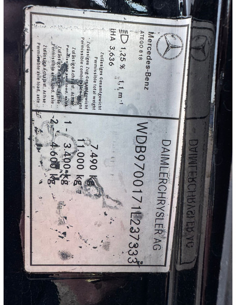 Camion fourgon Mercedes-Benz ATEGO 818 / 228.000..KM!! / Sleeping Cab / TUV: 7-2026 / NL Truck: photos 16