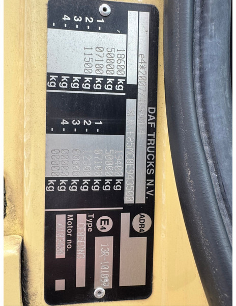 Tracteur routier DAF CF85-410 / EEV / Klima / TUV: 3-2026 / NL Truck: photos 18 Tracteur routier DAF CF85-410 / EEV / Klima / TUV: 3-2026 / NL Truck: photos 18