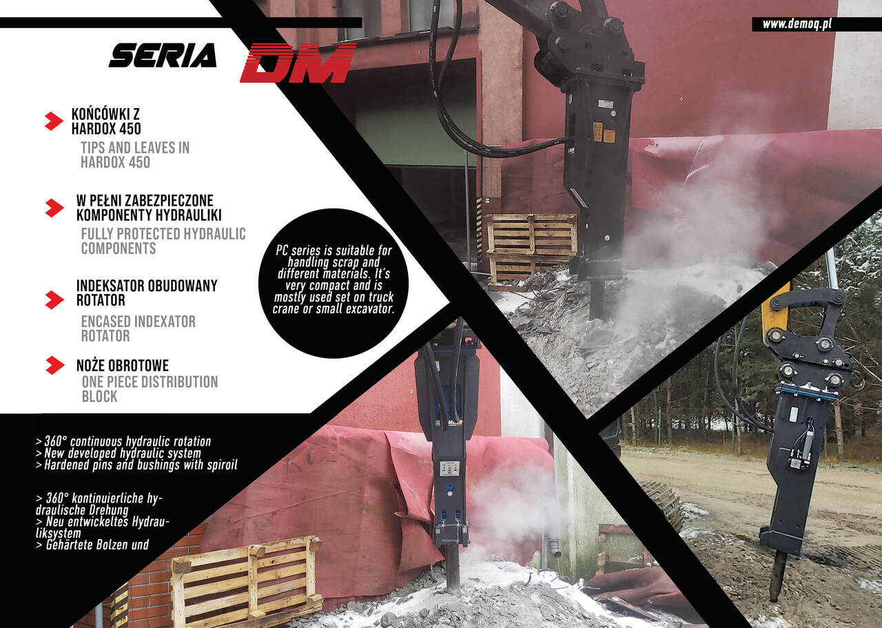 DEMOQ DM250 Hydraulic breaker 230 kg - Marteau hydraulique pour Pelle: photos 2 DEMOQ DM250 Hydraulic breaker 230 kg - Marteau hydraulique pour Pelle: photos 2