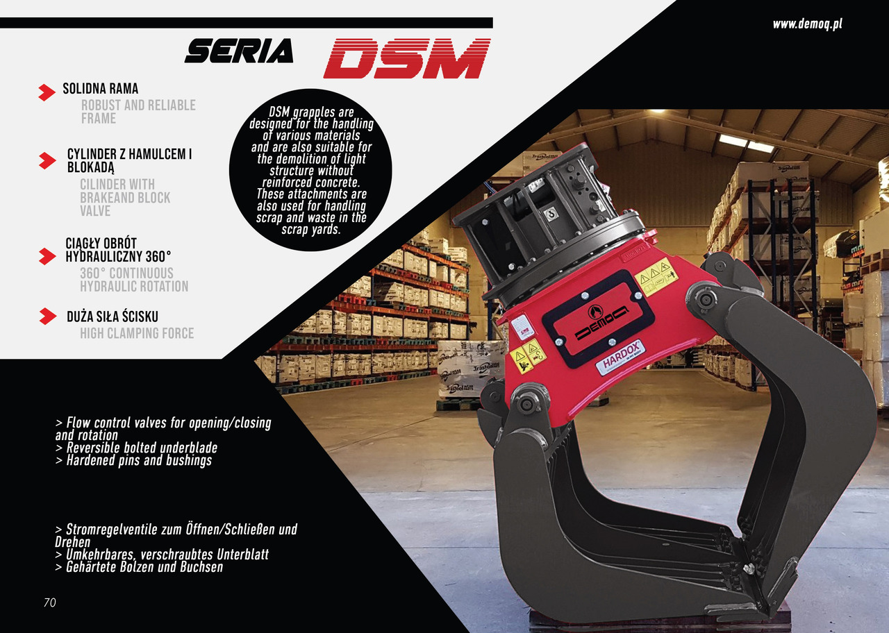 DEMOQ DSM160E typ A - Grappin pour Pelle: photos 5 DEMOQ DSM160E typ A - Grappin pour Pelle: photos 5
