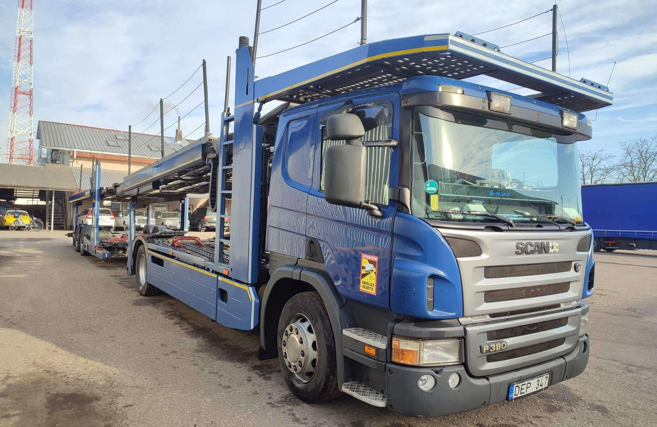 Scania P 380 LB - Camion porte-voitures: photos 1 Scania P 380 LB - Camion porte-voitures: photos 1