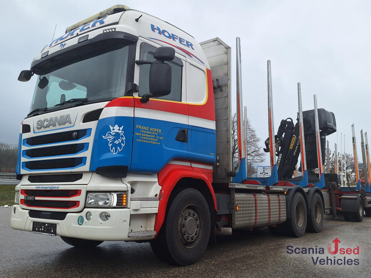 SCANIA R 490 LB6x4HNB Epsilon M12 Z Komplettzug !! - Camion grumier, Camion grue: photos 1 SCANIA R 490 LB6x4HNB Epsilon M12 Z Komplettzug !! - Camion grumier, Camion grue: photos 1
