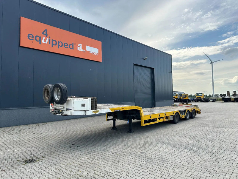Broshuis E-2190/27 lowloader, wheel well, 4,1m extendable, steering axle - Semi-remorque surbaissé: photos 1 Broshuis E-2190/27 lowloader, wheel well, 4,1m extendable, steering axle - Semi-remorque surbaissé: photos 1
