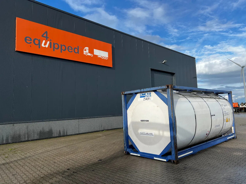 Cuve de stockage pour transport de produits chimiques CIMC 20FT ISO, 25.070L/1-COMP/3 BAFFELS/4 manholes, ADR valid until 01/2027: photos 1