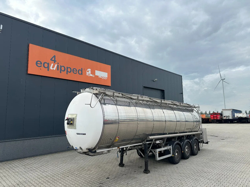 Feldbinder FOOD / LEVENSMIDDELEN / LEBENSMITTEL / 33.500L / 3-COMP / PUMP / NL-trailer / APK: 10-2026 - Semi-remorque citerne: photos 1 Feldbinder FOOD / LEVENSMIDDELEN / LEBENSMITTEL / 33.500L / 3-COMP / PUMP / NL-trailer / APK: 10-2026 - Semi-remorque citerne: photos 1