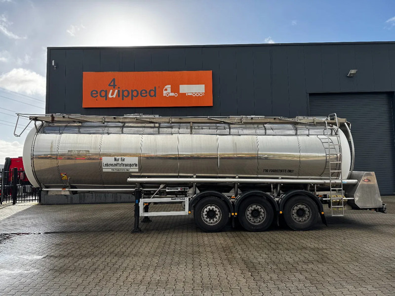 Feldbinder LEBENSMITTEL / LEVENSMIDDELEN FOOD / 33.500L / 3-COMP / PUMPE / INOX / NL-trailer / APK: 05-2026 - Semi-remorque citerne: photos 3 Feldbinder LEBENSMITTEL / LEVENSMIDDELEN FOOD / 33.500L / 3-COMP / PUMPE / INOX / NL-trailer / APK: 05-2026 - Semi-remorque citerne: photos 3