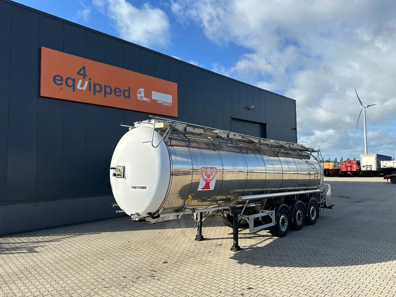 Feldbinder LEBENSMITTEL / LEVENSMIDDELEN FOOD / 33.500L / 3-COMP / PUMPE / INOX / NL-trailer / APK: 10-2026 - Semi-remorque citerne: photos 1 Feldbinder LEBENSMITTEL / LEVENSMIDDELEN FOOD / 33.500L / 3-COMP / PUMPE / INOX / NL-trailer / APK: 10-2026 - Semi-remorque citerne: photos 1