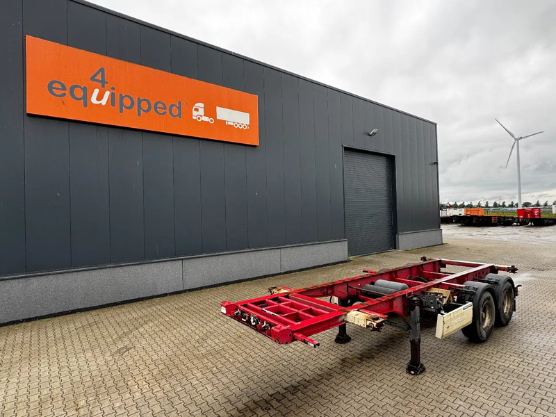 Krone 2-assig 20FT chassis, BPW + trommel, luchtvering, leeggewicht: 3.180kg - Semi-remorque porte-conteneur/ Caisse mobile: photos 1 Krone 2-assig 20FT chassis, BPW + trommel, luchtvering, leeggewicht: 3.180kg - Semi-remorque porte-conteneur/ Caisse mobile: photos 1