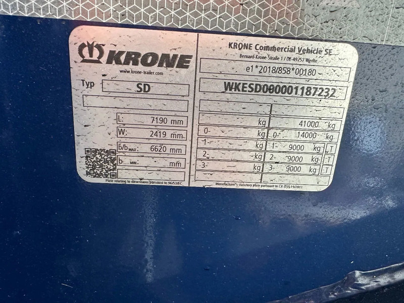 Semi-remorque porte-conteneur/ Caisse mobile neuf Krone NEW / DIRECT AVAILABLE 20FT ADR-CHASSIS, EMPTY WEIGHT: 3.470kg, DISCBRAKES, LIFTAXLE, 2x available: photos 19