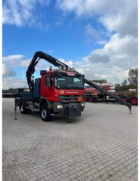 Camion grue Mercedes-Benz Actros 2046 4x4 / FULL SPRING / HIAB 288 EP 5 HIPRO Crane / EURO-5: photos 19