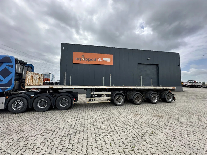 Nooteboom OVB-73-04, 73 tons 4-axle Ballast trailer, 3 hydraulic steering axles, 75% tyres, MOT 03/2026 - Semi-remorque plateau: photos 2 Nooteboom OVB-73-04, 73 tons 4-axle Ballast trailer, 3 hydraulic steering axles, 75% tyres, MOT 03/2026 - Semi-remorque plateau: photos 2