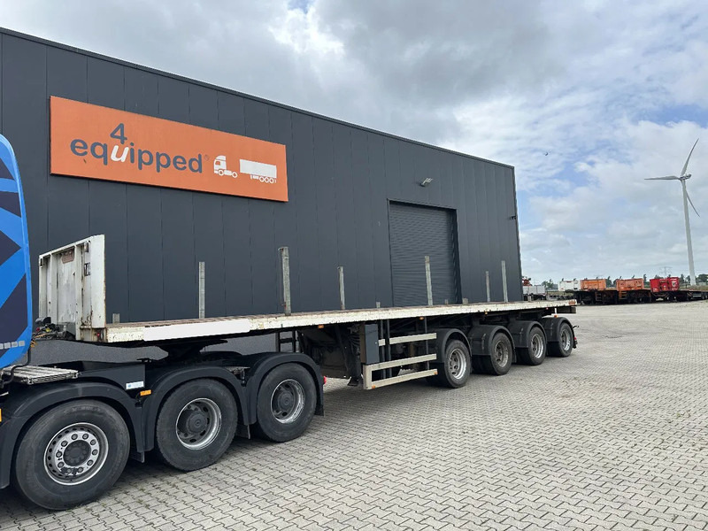 Nooteboom OVB-73-04, 73 tons Ballast trailer, 4 axles, 3 hydraulic steering axles, 75% tyres, MOT 03/2026 - Semi-remorque plateau: photos 1 Nooteboom OVB-73-04, 73 tons Ballast trailer, 4 axles, 3 hydraulic steering axles, 75% tyres, MOT 03/2026 - Semi-remorque plateau: photos 1