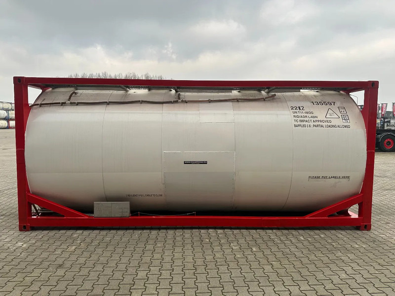 SINGAMAS 20FT ISO, 26.000L/1-COMP/3 BAFFELS/3 manholes, 5Y: 08-2027, L4BN, T11 - Conteneur citerne: photos 3 SINGAMAS 20FT ISO, 26.000L/1-COMP/3 BAFFELS/3 manholes, 5Y: 08-2027, L4BN, T11 - Conteneur citerne: photos 3