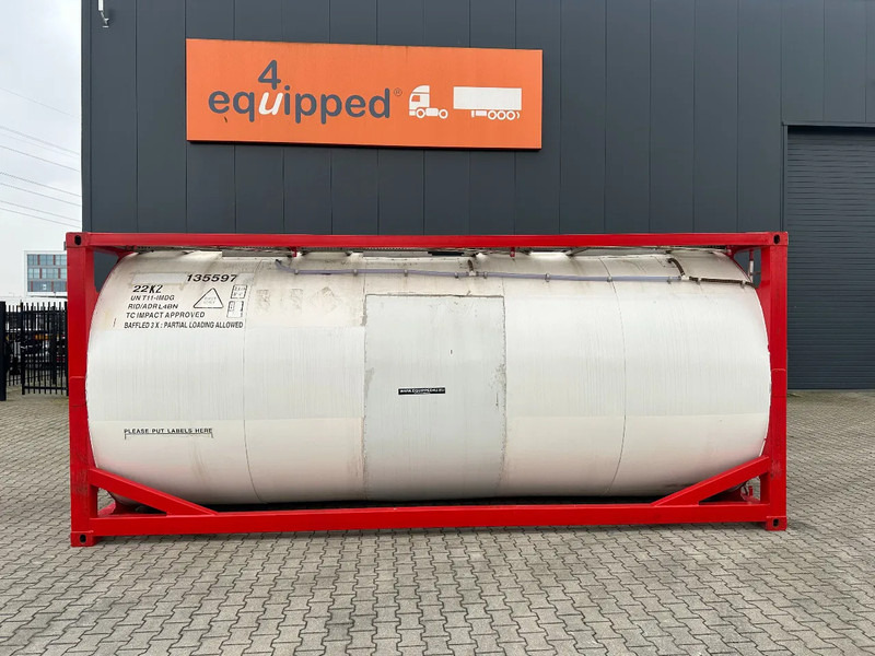 SINGAMAS 20FT ISO, 26.000L/1-COMP/3 BAFFELS/3 manholes, 5Y: 08-2027, L4BN, T11 - Conteneur citerne: photos 2 SINGAMAS 20FT ISO, 26.000L/1-COMP/3 BAFFELS/3 manholes, 5Y: 08-2027, L4BN, T11 - Conteneur citerne: photos 2