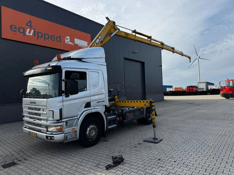 Scania P114-340 + HIAB 19-5 crane + remote / Euro-3 / 3 pedals / NL-truck / APK: 12-2025 - Camion grue: photos 2 Scania P114-340 + HIAB 19-5 crane + remote / Euro-3 / 3 pedals / NL-truck / APK: 12-2025 - Camion grue: photos 2