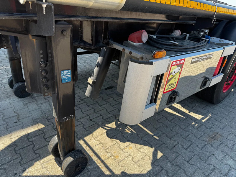 Semi-remorque porte-conteneur/ Caisse mobile Van Hool 20FT, 66°/380V Tipping-chassis, ADR (EX/II, EX/III, FL, OX, AT), SAF, 2 liftaxles: photos 10