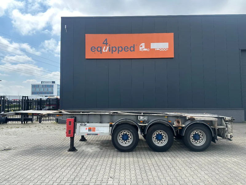 Van Hool 20FT ADR (EX/II, EX/III, FL, AT), BPW + drumbrakes, 2 liftaxles, galvanized, ALCOA, NL-Chassis - Semi-remorque porte-conteneur/ Caisse mobile: photos 2 Van Hool 20FT ADR (EX/II, EX/III, FL, AT), BPW + drumbrakes, 2 liftaxles, galvanized, ALCOA, NL-Chassis - Semi-remorque porte-conteneur/ Caisse mobile: photos 2