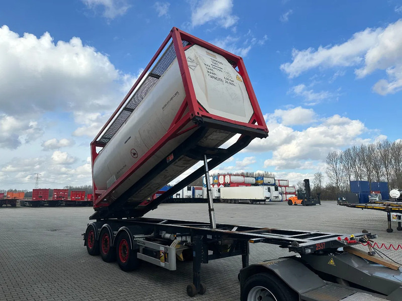 Semi-remorque porte-conteneur/ Caisse mobile Van Hool 20FT Tipping-chassis, ADR (EX/II, EX/III, FL, AT), SAF, 2 liftaxles: photos 15