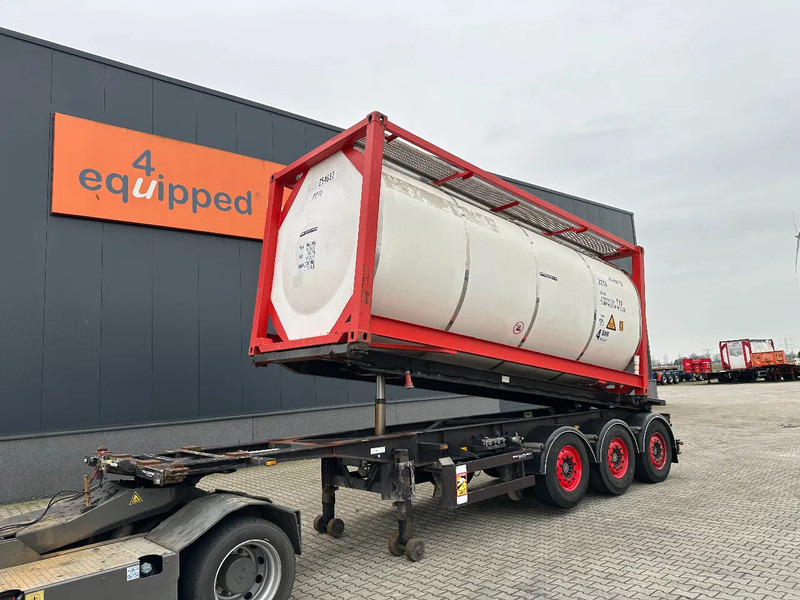 Van Hool 20FT Tipping-chassis, ADR (EX/II, EX/III, FL, AT), SAF + DISC, 2 liftaxles - Semi-remorque porte-conteneur/ Caisse mobile: photos 1 Van Hool 20FT Tipping-chassis, ADR (EX/II, EX/III, FL, AT), SAF + DISC, 2 liftaxles - Semi-remorque porte-conteneur/ Caisse mobile: photos 1
